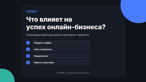 Что влияет на успешность онлайн-бизнеса?